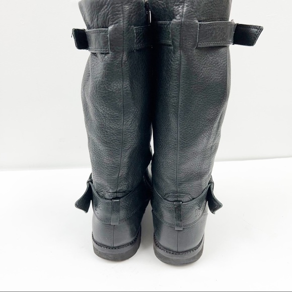 Gentle Souls Buckled Up black leather side zipper buckle Boots SZ 9 - Picture 4 of 13